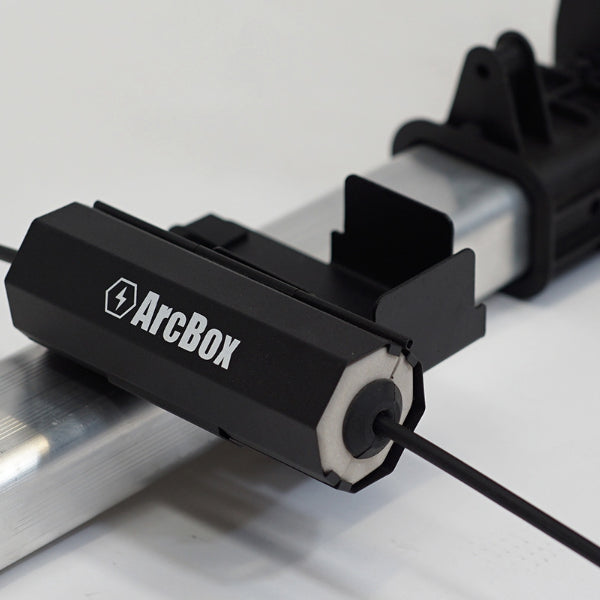 ArcBox mounted onto a rail using the ARC-M03 bracket