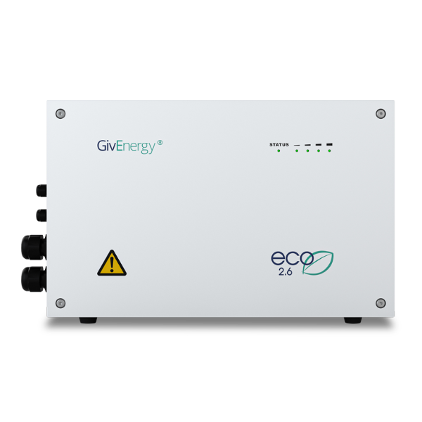 GivEnergy 2.6kWh battery from the front