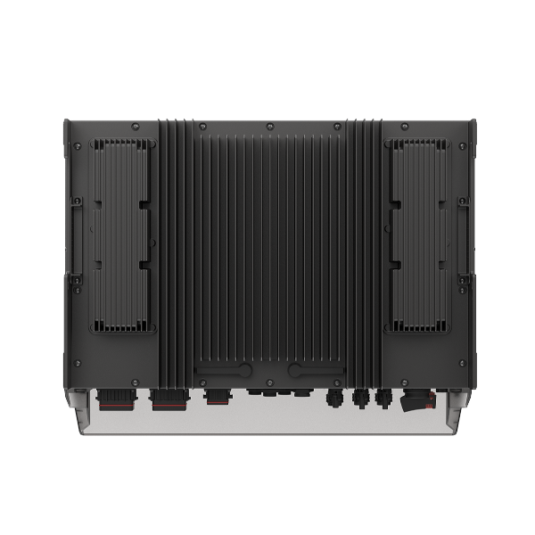 EcoFlow PowerOcean three-phase hybrid inverter from the back