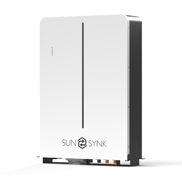 Sunsynk W5.3 battery tilted to the right