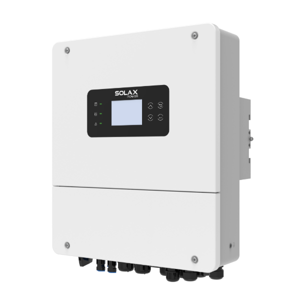 SolaX X1 HYBRID LV Low-Voltage Single-Phase Hybrid Inverter angled to show left