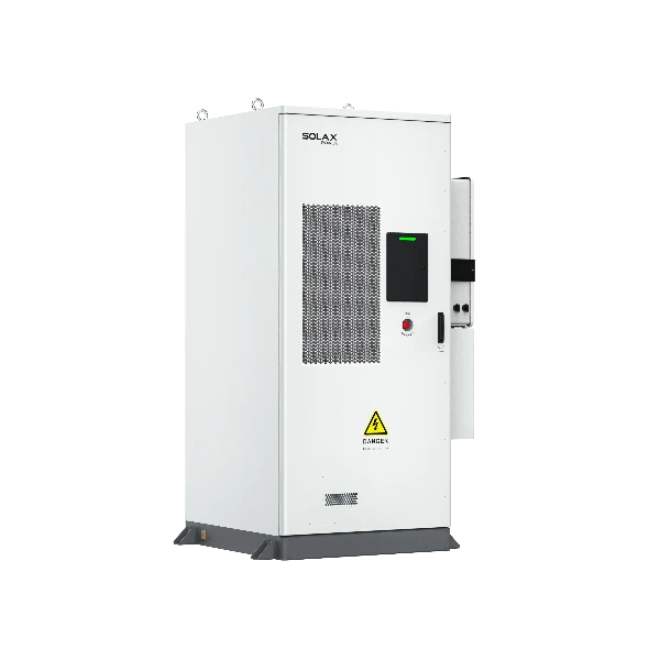 SolaX ESS AELIO 100kWh tilted to show the side