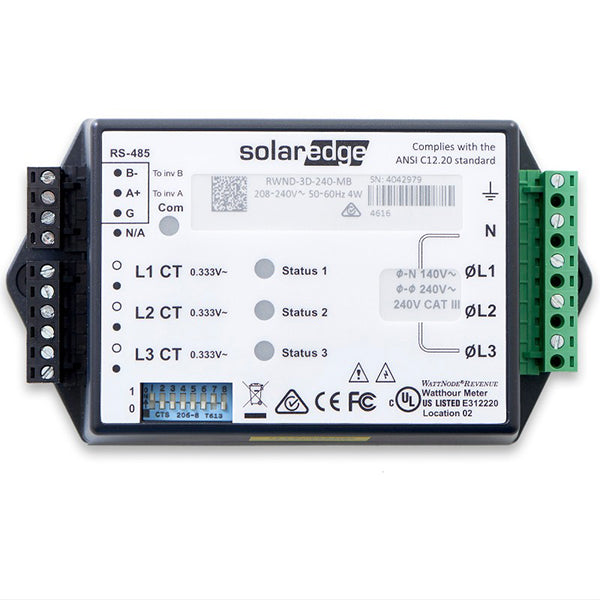 SolarEdge Energy Meter with Modbus Connection (CT Clamp 100A)