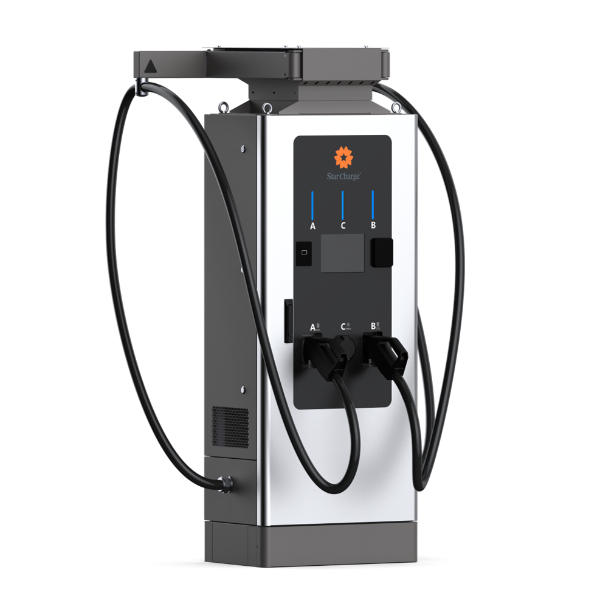 StarCharge Jupiter EV Charger from the left