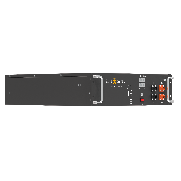 Sunsynk 5.32kWh rack-mounted battery from the left