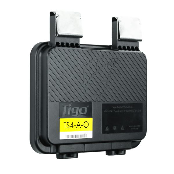 Tigo TS4-A-O solar panel optimiser close-up