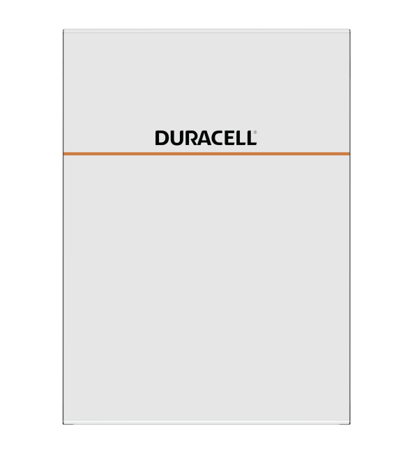 Duracell solar battery from the front