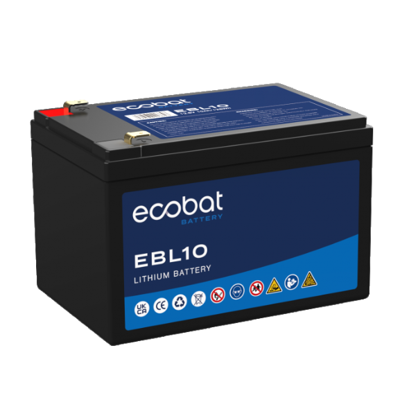 Ecobat EBL10 Lithium Leisure Battery 12.8V,10Ah - Leisure