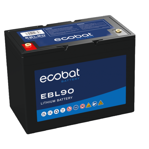 Ecobat EBL90 Lithium Leisure Battery 12.8V,100Ah - Leisure