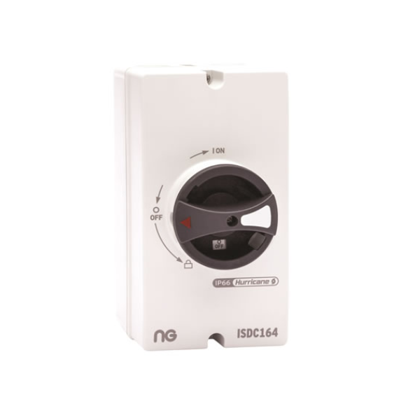 Niglon ISDC164 16A Four-Pole IP66/7 DC Rotary Isolator