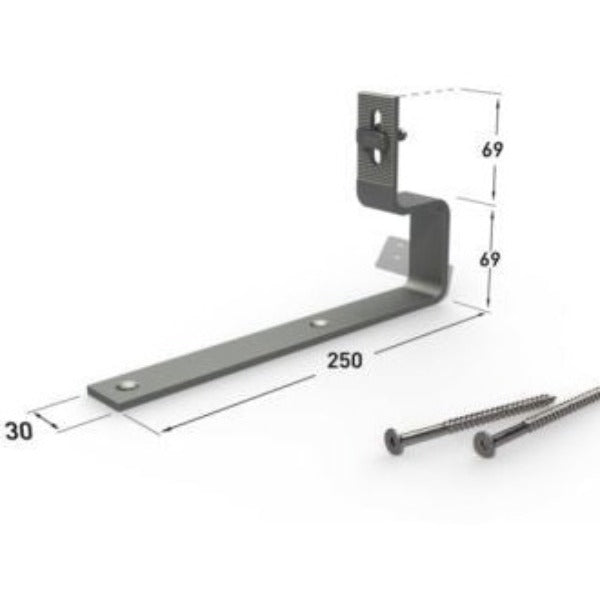 Renusol Solar Panel Stainless Steel Mounting Bracket / Hook