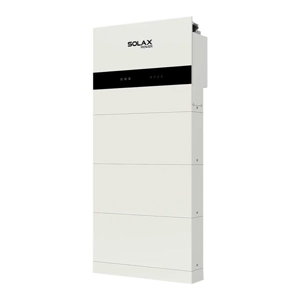 SolaX IES Energy Storage System showing inverter, several batteries and battery management system