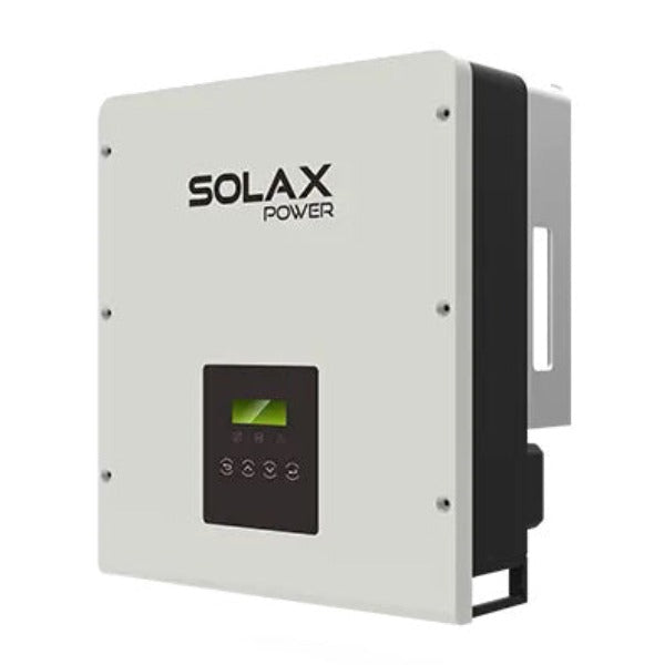 SolaX X1 SMART string inverter angled to show the side. 